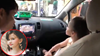 Bé gái Tây giúp mẹ nói chuyện tiếng Việt với tài xế taxi